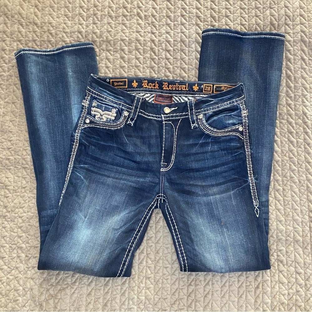 Women's Rock Revival Bootcut Jeans Sz 28